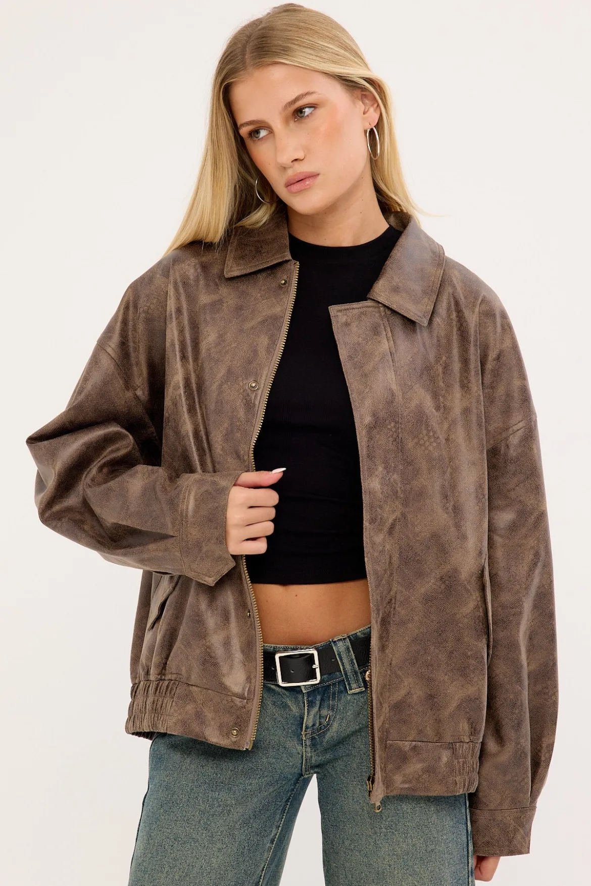 Kenny Bomber Brown Vintage