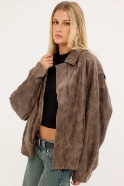 Kenny Bomber Brown Vintage