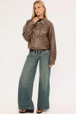 Kenny Bomber Brown Vintage