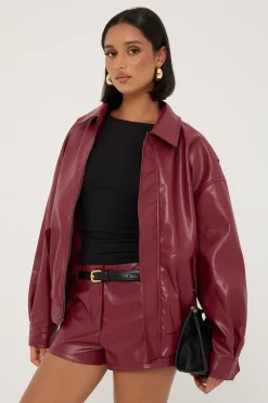 Kenny Bomber Burgundy
