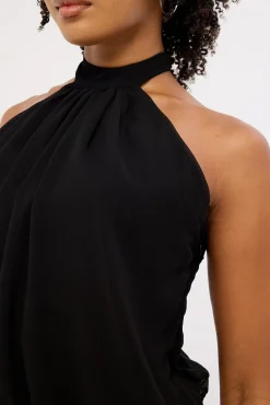 Kera Halter Mini Dress Black
