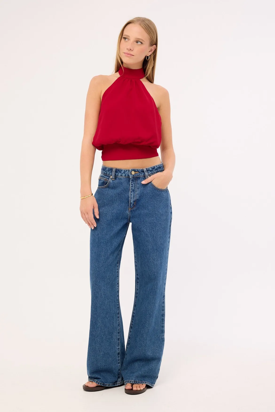 Kera Halter Top Red