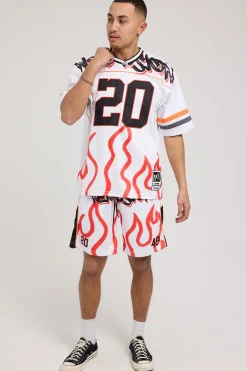 Kick It Mesh Short White/Orange