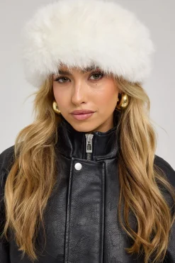 Kiki Faux Fur Hat Oat