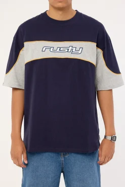 Kinetic Heavy Tee Navy Blue