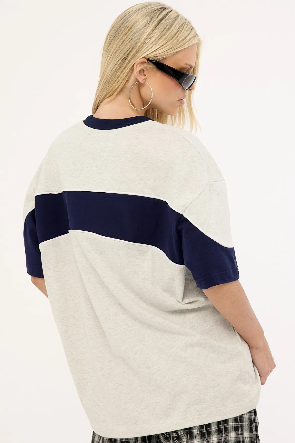 Kinetic Oversize Tee Ecru Marle