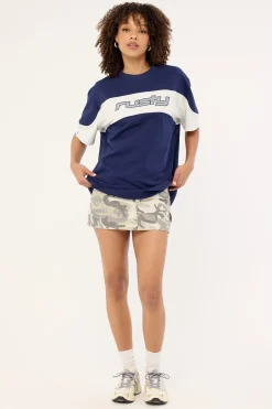 Kinetic Oversize Tee Navy Blue