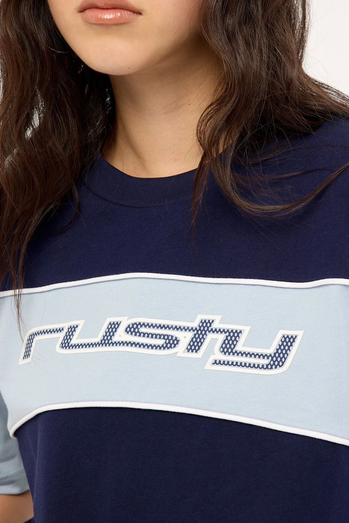 Kinetic Oversize Tee Navy Blue