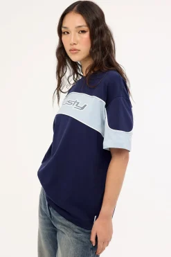 Kinetic Oversize Tee Navy Blue