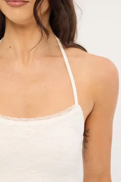 Kiya Lace Top White