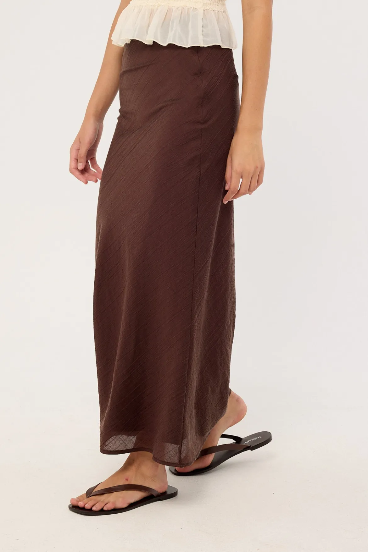 Klara Maxi Skirt Brown
