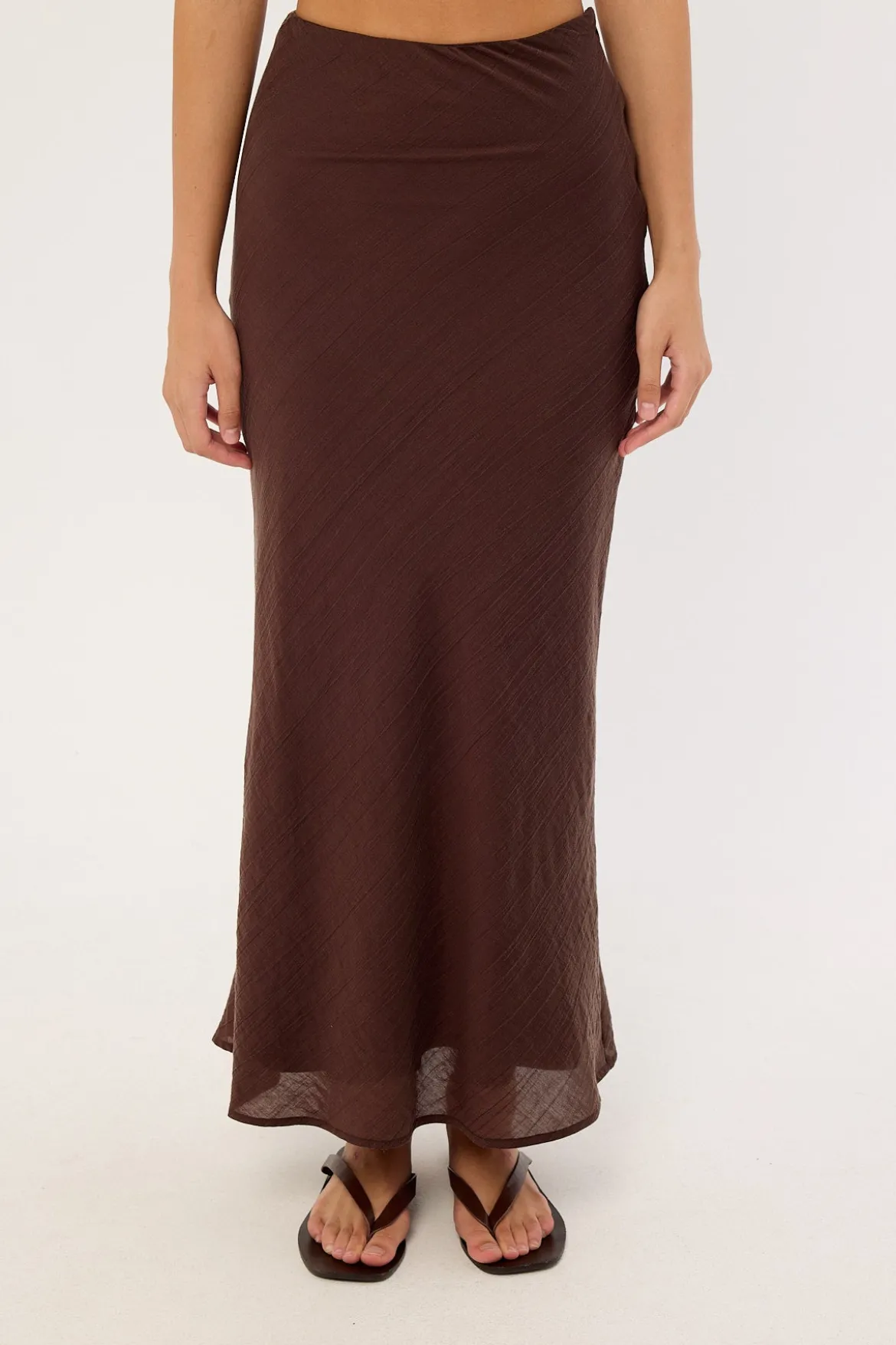 Klara Maxi Skirt Brown