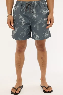 Koi Fish Swim Short Dark Blue