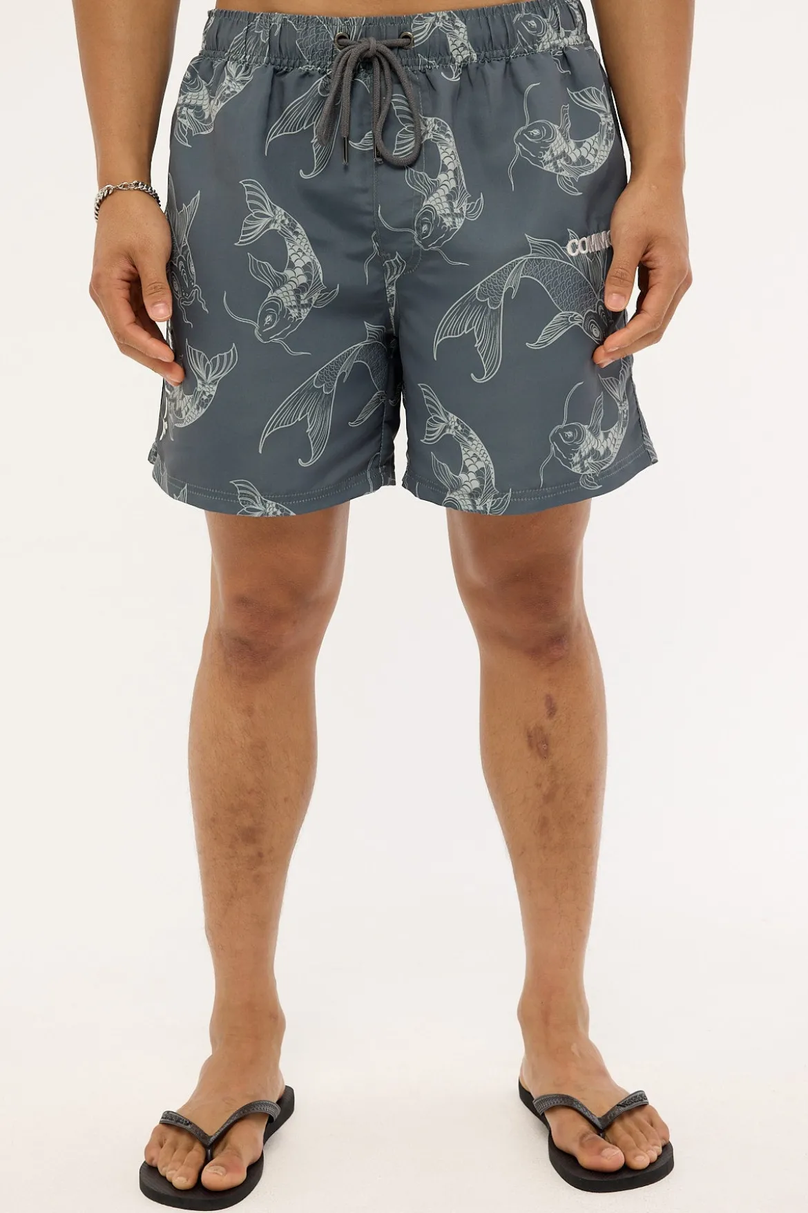 Koi Fish Swim Short Dark Blue