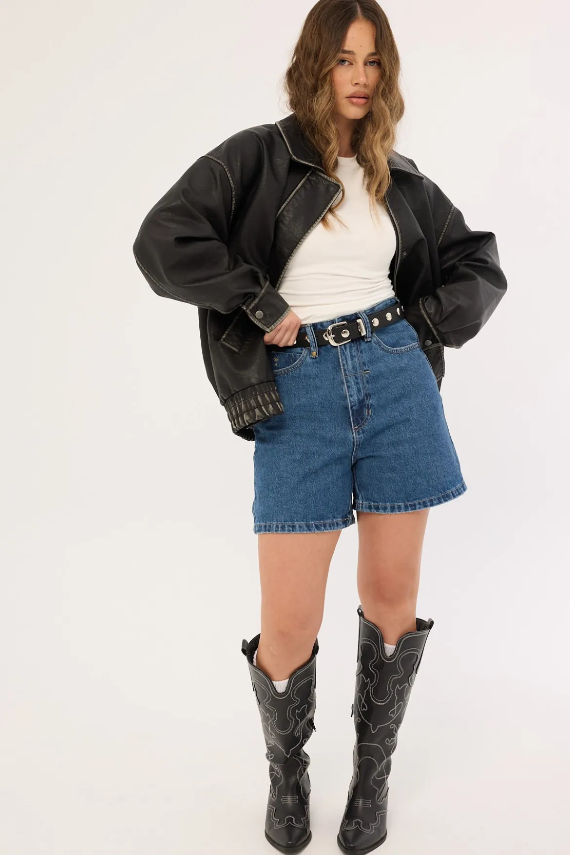 Koko Short Vintage Rinse Blue