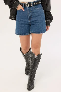 Koko Short Vintage Rinse Blue