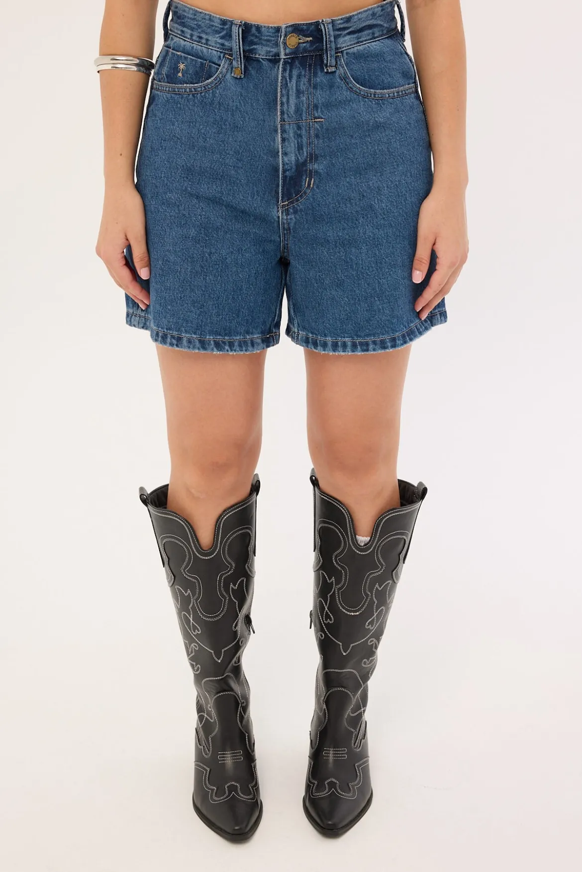 Koko Short Vintage Rinse Blue