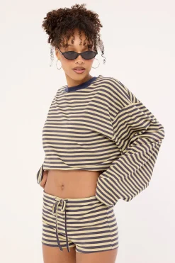 Kourt Bloomer Beige Stripe