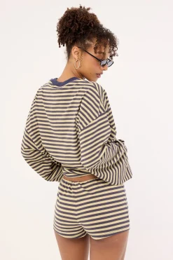 Kourt Bloomer Beige Stripe