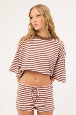 Kourt Bloomers Chocolate Blush Stripe