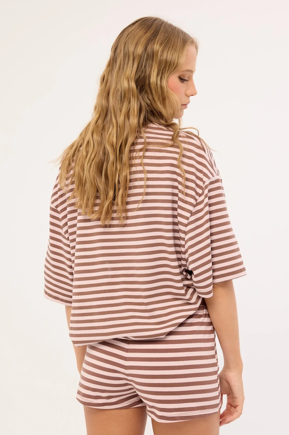 Kourt Bloomers Chocolate Blush Stripe