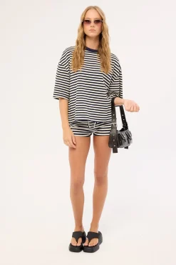 Kourt Bloomers Navy White Stripe