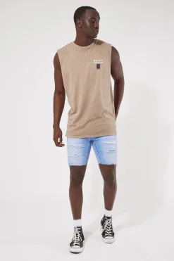 KS2 Denim Short Crystal Blue