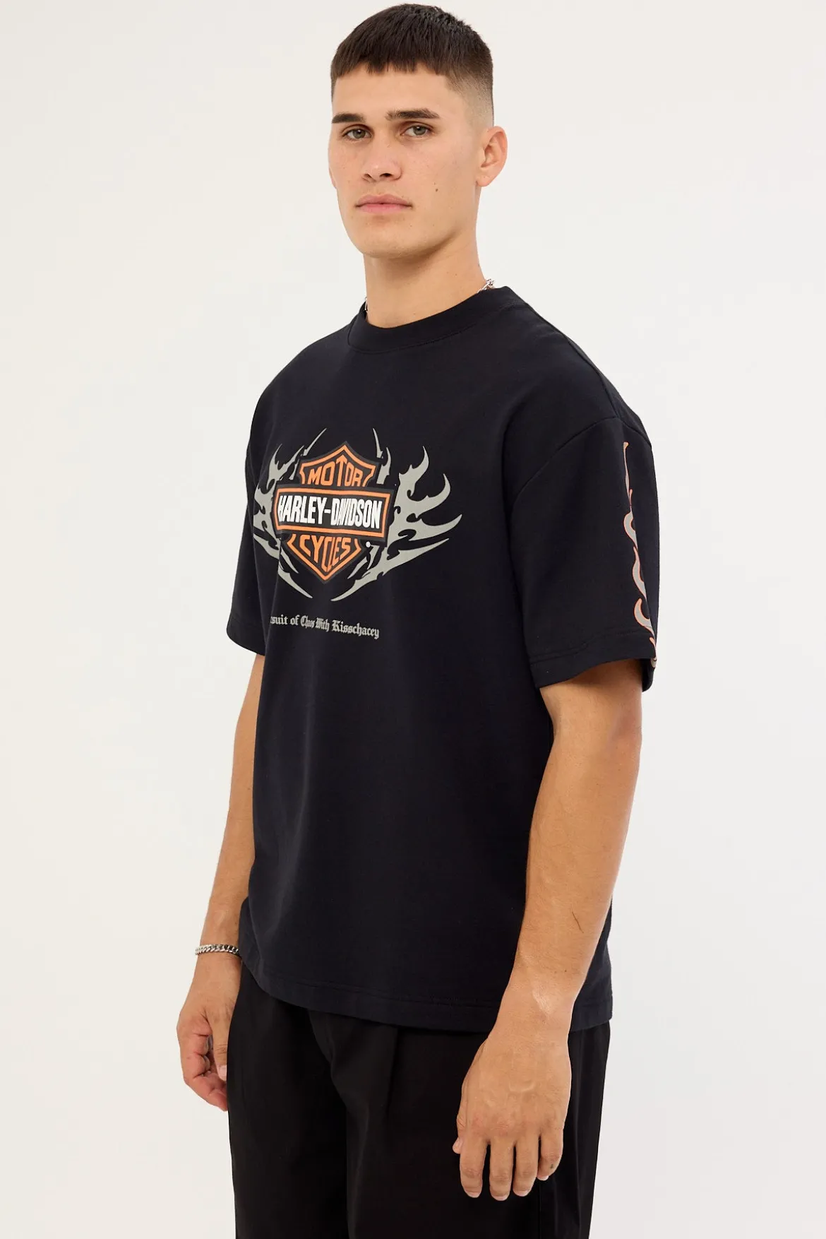 KSCY x Harley Davidson Clutch Street Loopback Tee Jet Black