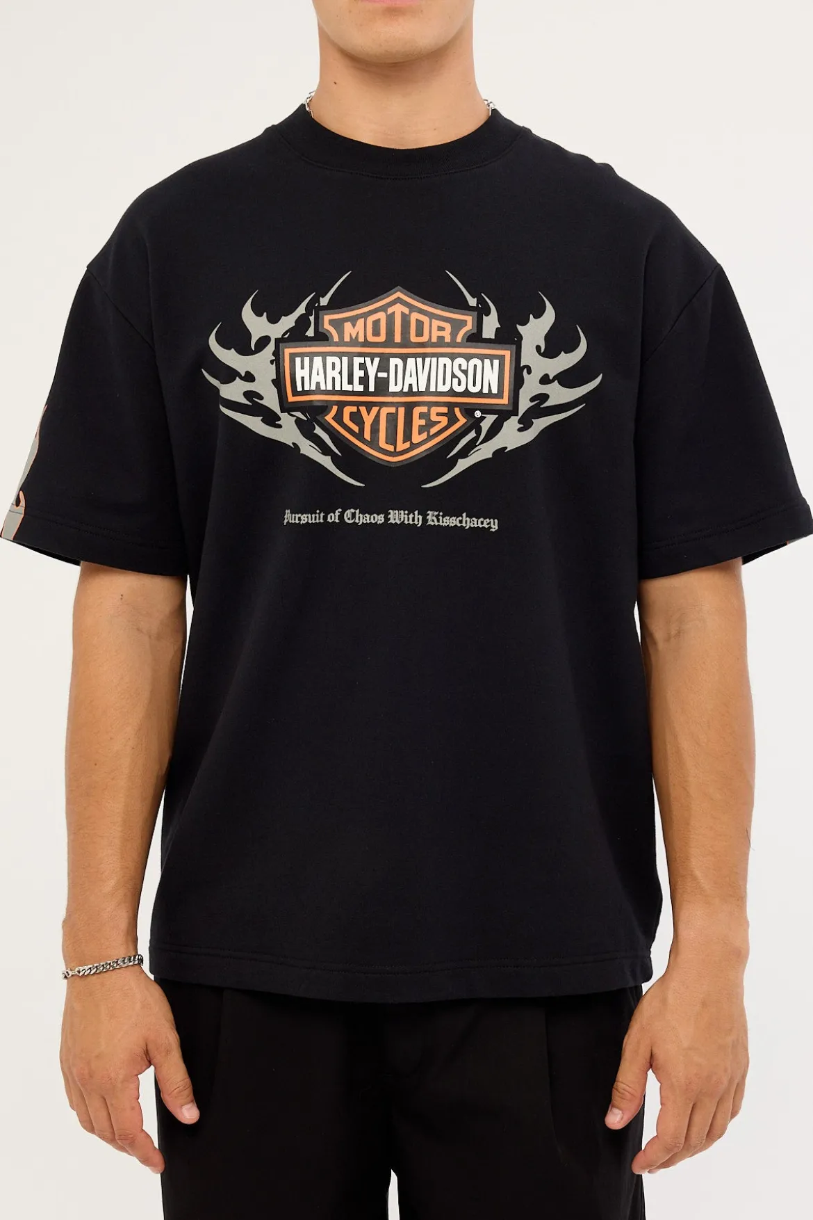 KSCY x Harley Davidson Clutch Street Loopback Tee Jet Black