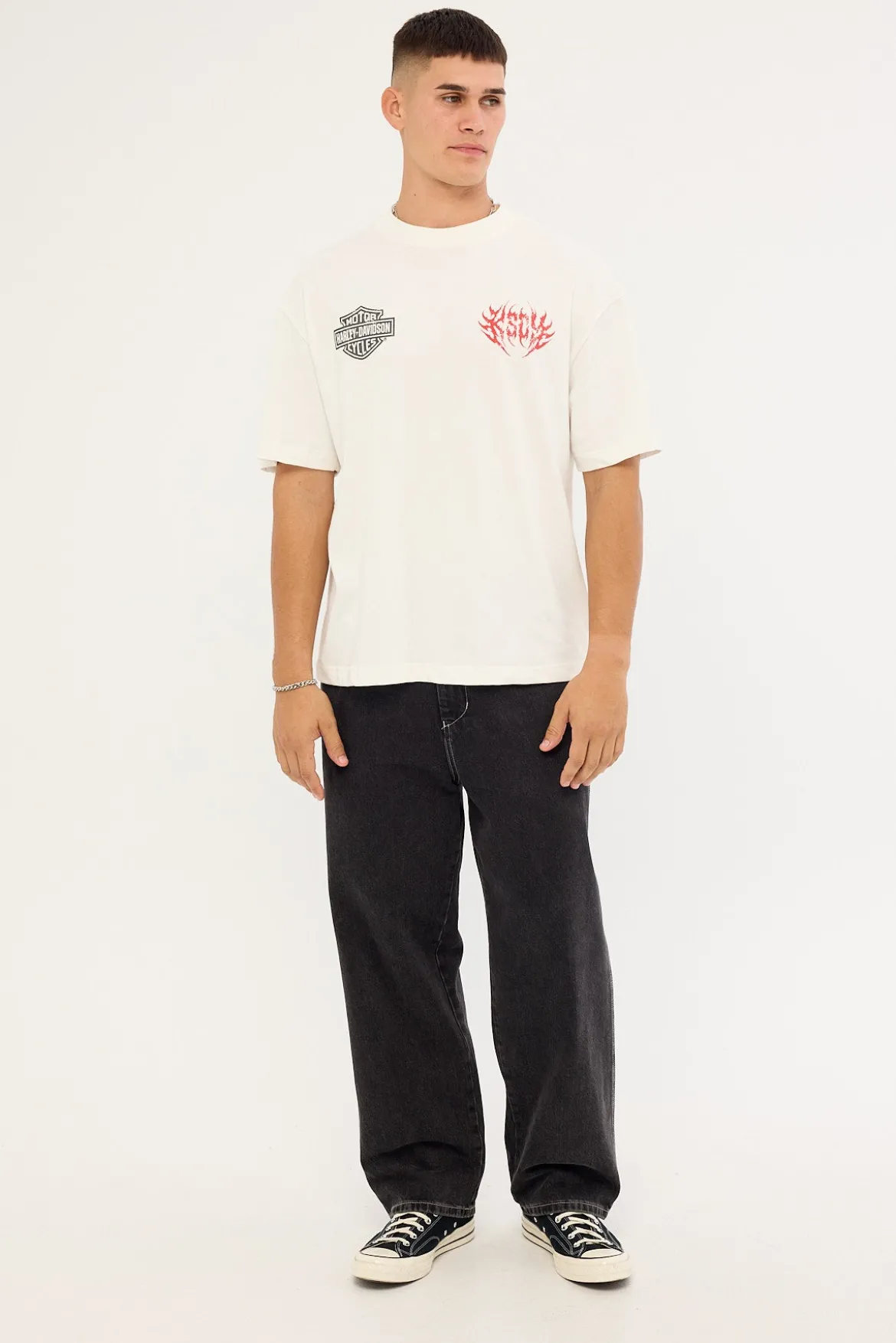 KSCY x Harley Davidson Cruiser Street Tee Natural White