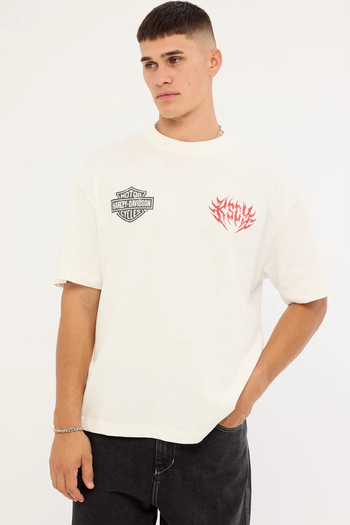 KSCY x Harley Davidson Cruiser Street Tee Natural White