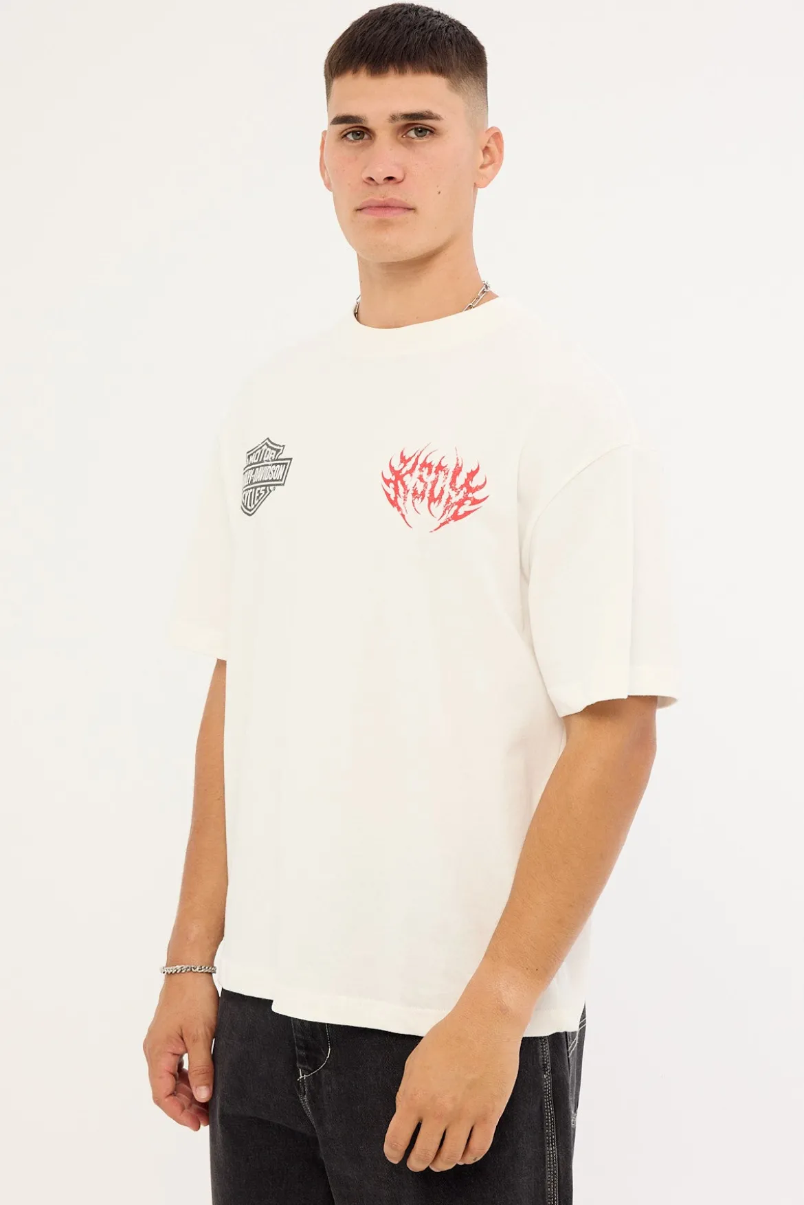 KSCY x Harley Davidson Cruiser Street Tee Natural White