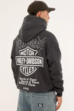 KSCY x Harley Davidson Cycles Relaxed Hoodie Jet Black