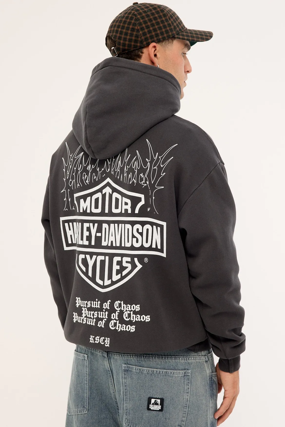 KSCY x Harley Davidson Cycles Relaxed Hoodie Jet Black