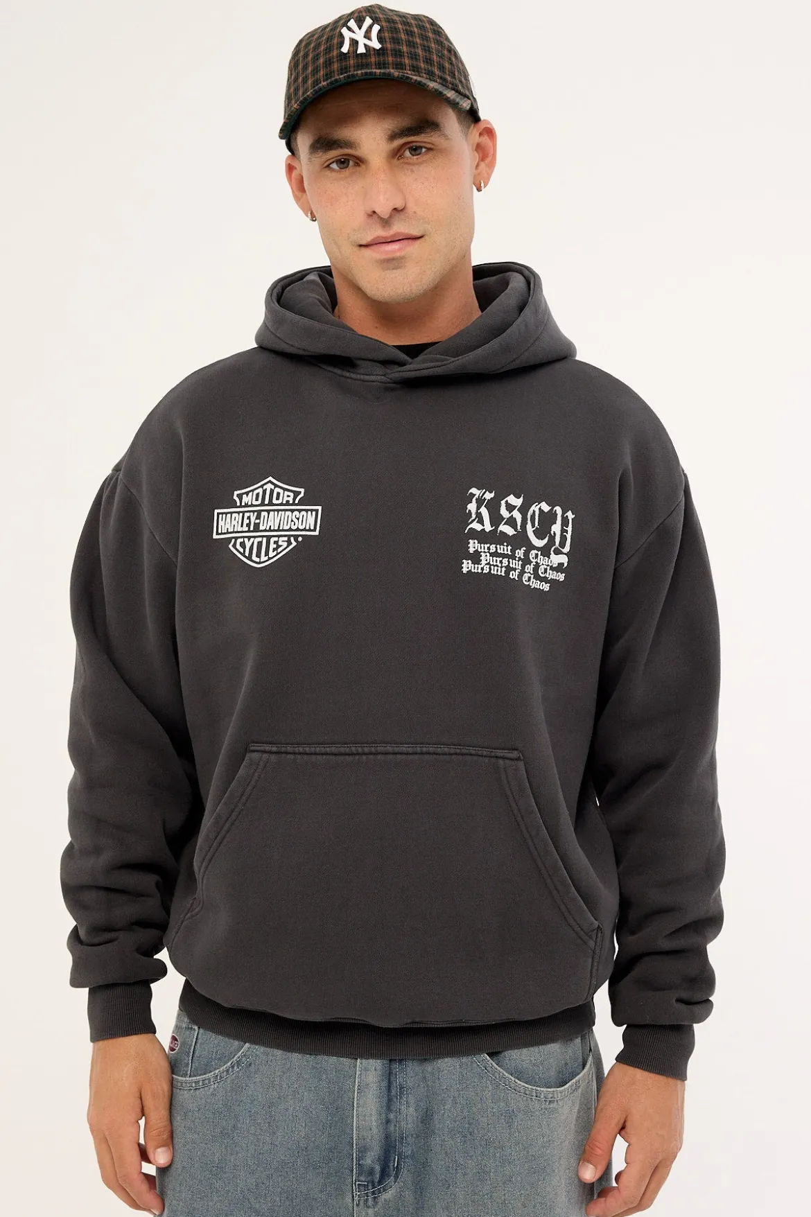 KSCY x Harley Davidson Cycles Relaxed Hoodie Jet Black