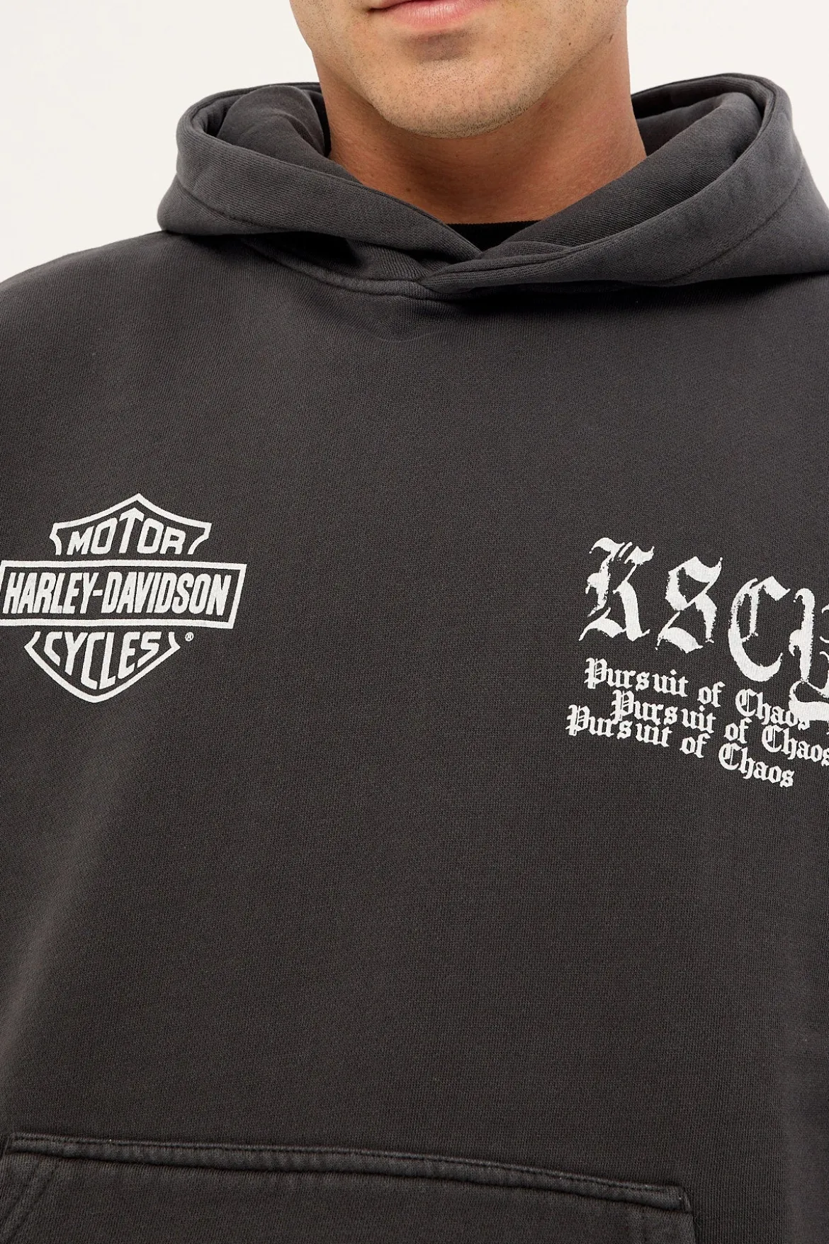 KSCY x Harley Davidson Cycles Relaxed Hoodie Jet Black