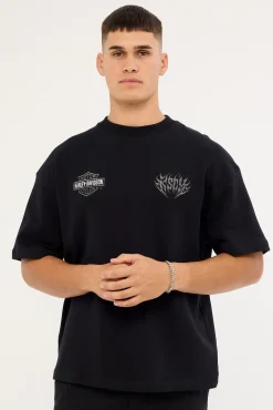 KSCY x Harley Davidson Outlaw Loopback Street Tee Jet Black