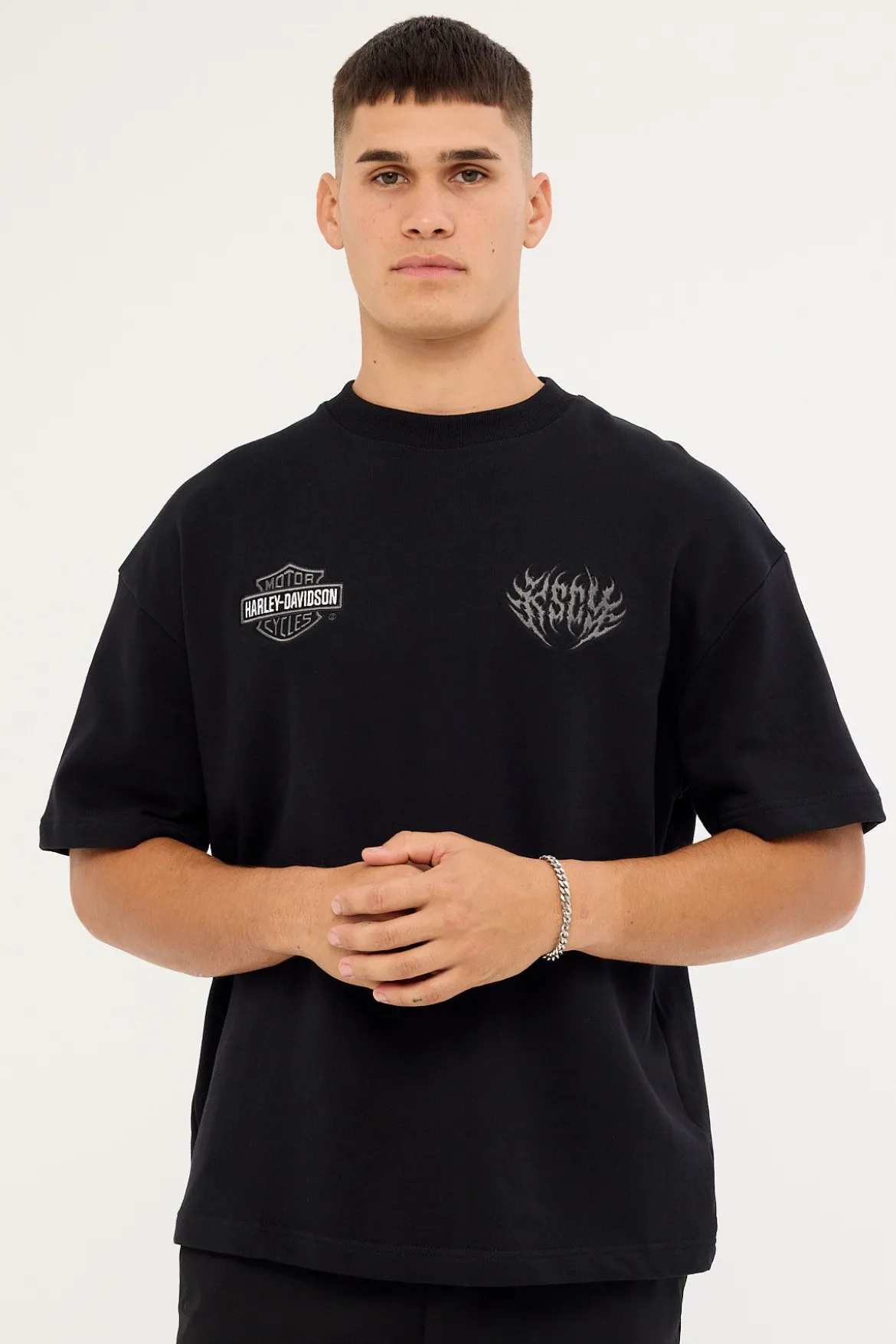 KSCY x Harley Davidson Outlaw Loopback Street Tee Jet Black