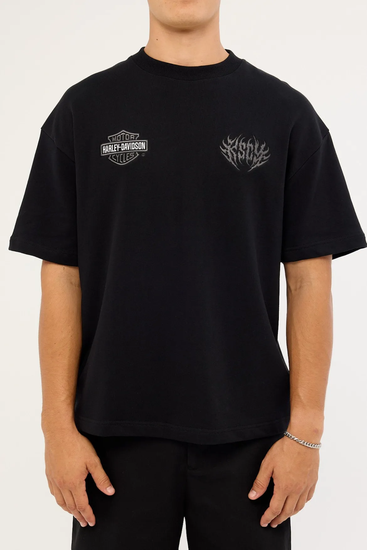 KSCY x Harley Davidson Outlaw Loopback Street Tee Jet Black