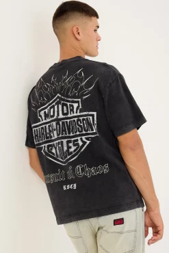 KSCY x Harley Davidson Resurgence Street Tee Snow Black