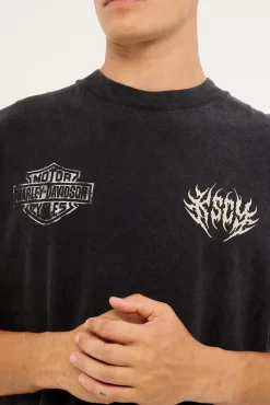 KSCY x Harley Davidson Resurgence Street Tee Snow Black