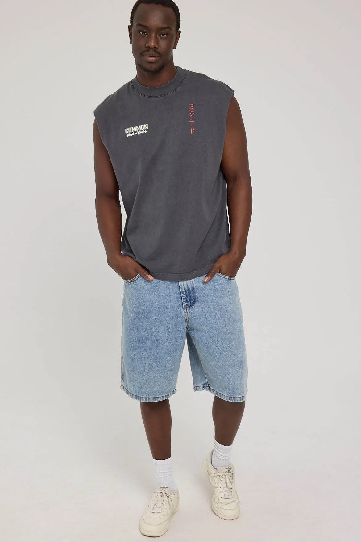 Kuzushi Muscle Tank Washed Black