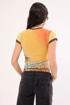 La Cabana Mesh Baby Tee La Cabana Print