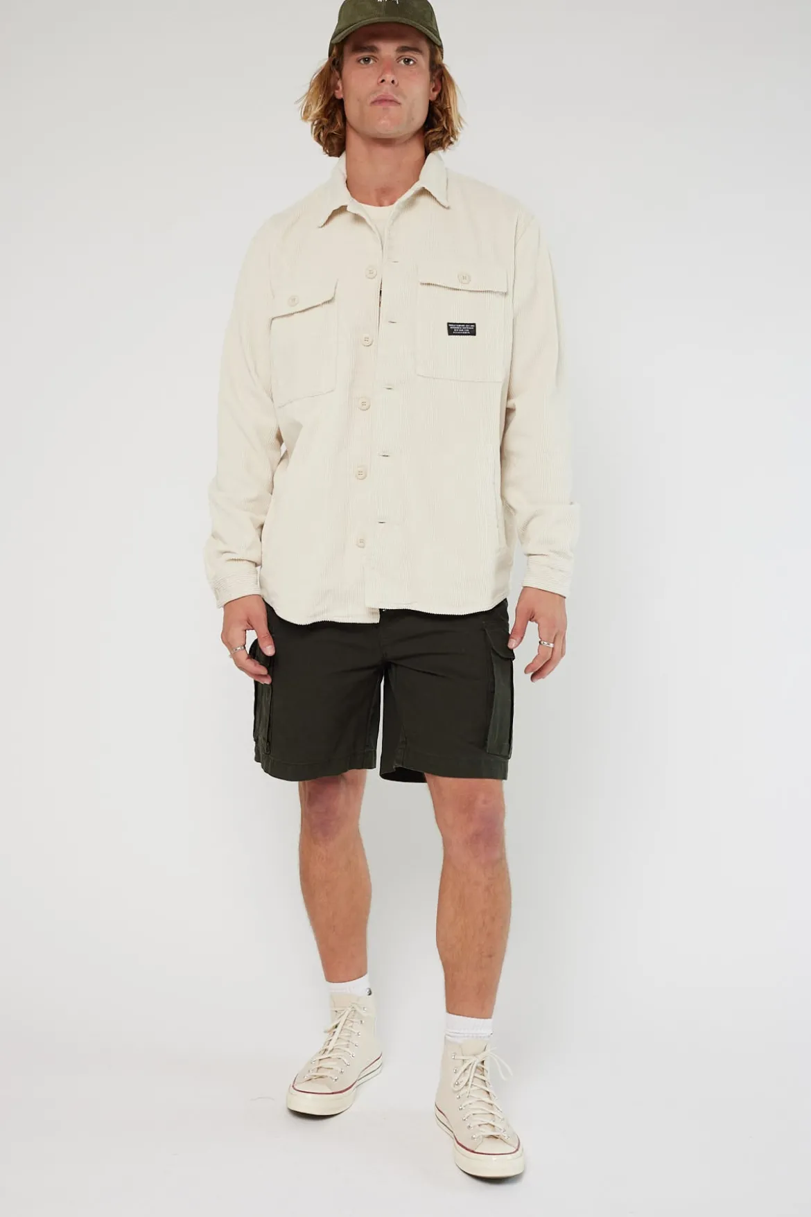 Labour Cord Overshirt Bone