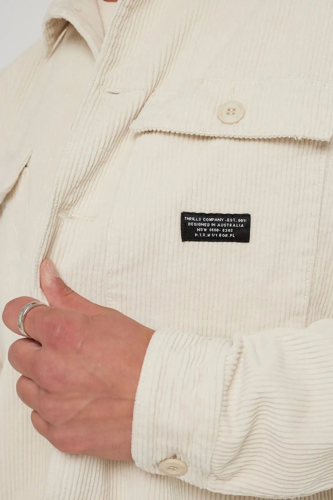 Labour Cord Overshirt Bone