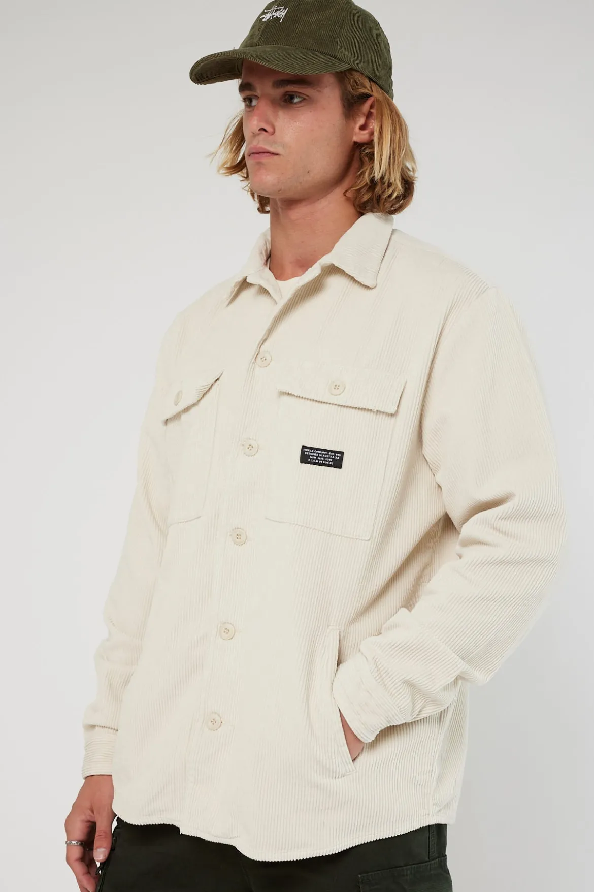 Labour Cord Overshirt Bone