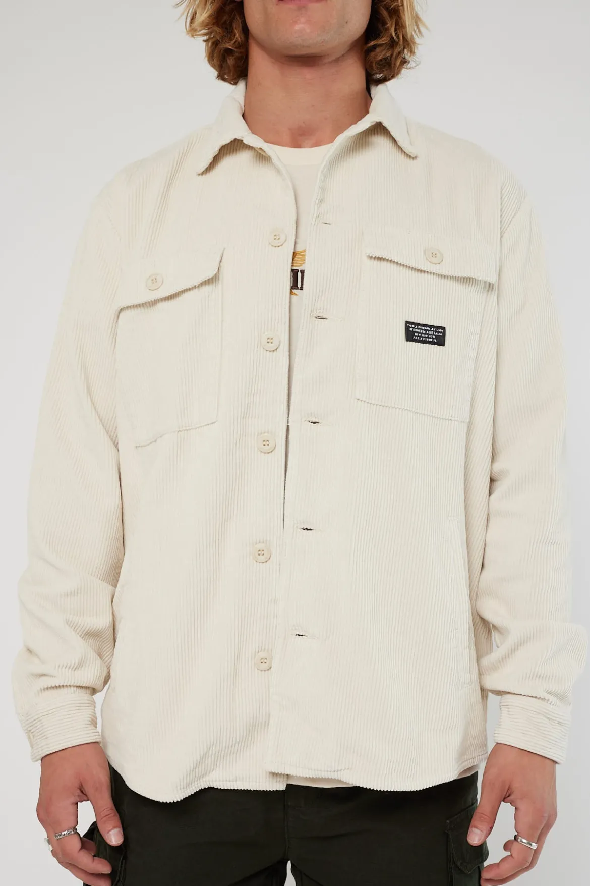Labour Cord Overshirt Bone