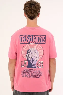 Labyrinth Tee Raspberry