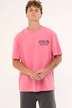 Labyrinth Tee Raspberry