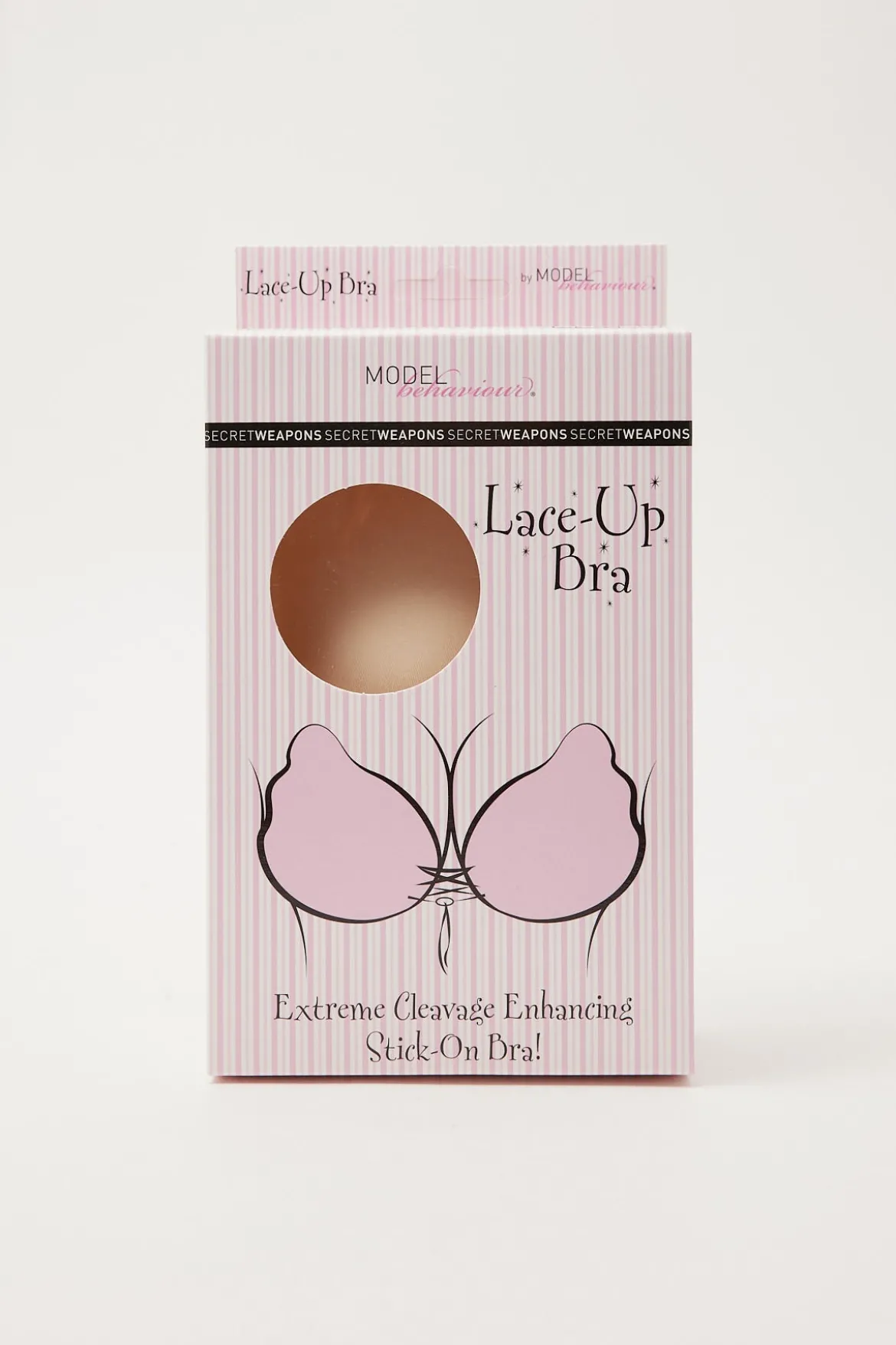Lace Up Bra Nude